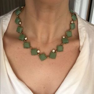 J.Crew Square Necklace in Turquoise/Mint Color